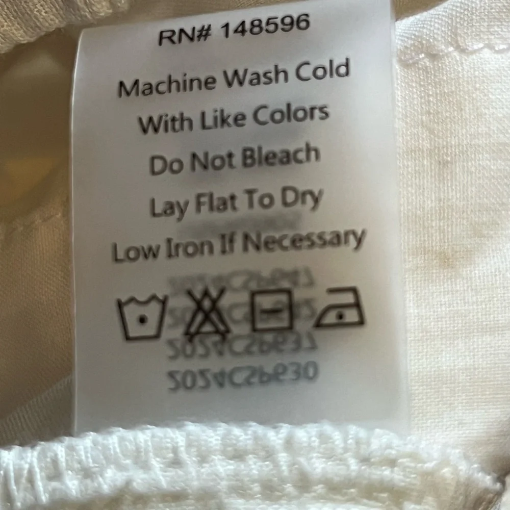 Universal Standard White Linen Blend Shorts Pull On Lightweight 4XS (XS) NWT